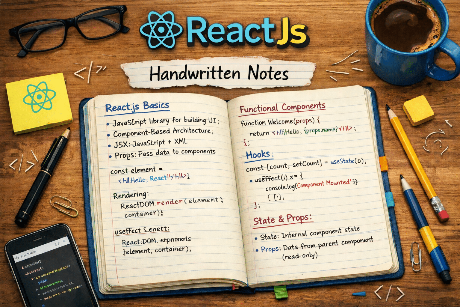 ReactJs Handwritten Notes