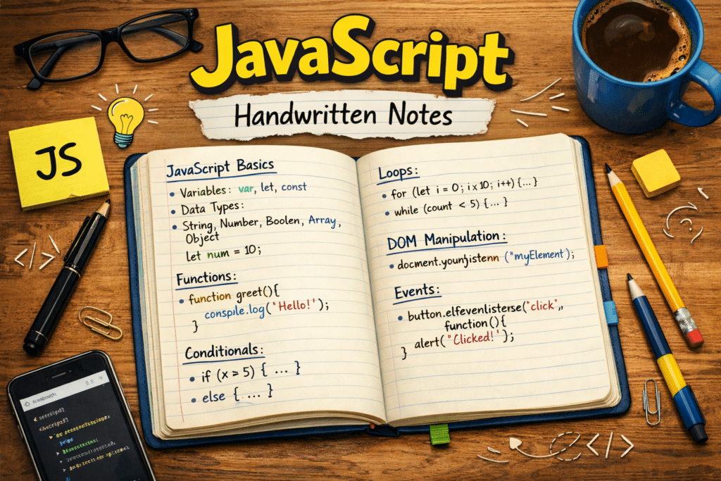 Javascript Handwritten Notes