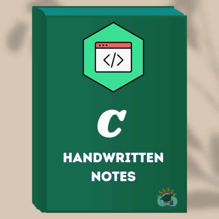 C Programming Handwritten Notes