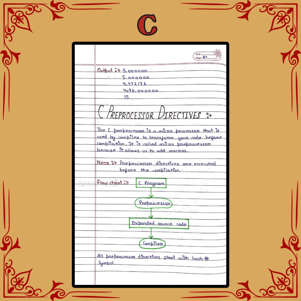 C Handwritten Notes - topperworld