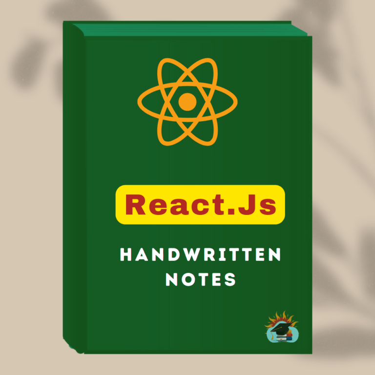 React.Js Handwritten Notes